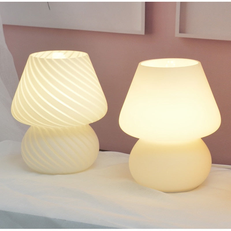Glass LED Desk Lamp For Bedroom